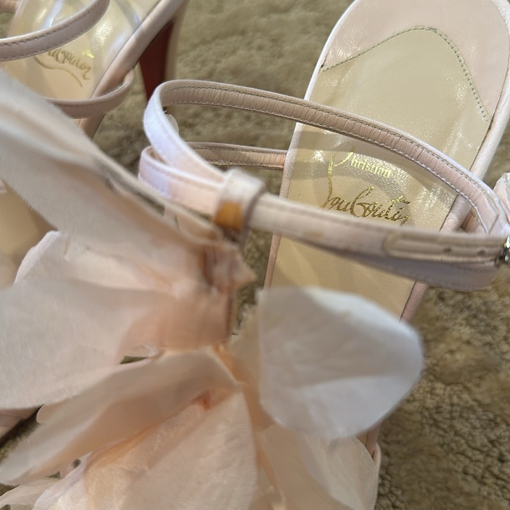 Christian Louboutin pink petal sandals size 40 - Picture 7 of 10